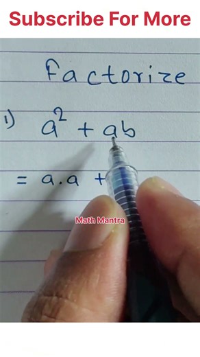 Factorization | Factorise | Factorisation #maths #factorise #algebra #shorts