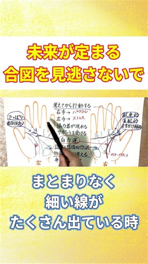 《手相》未来がガチっと定まる時の手相とは！？ #占い #開運 #スピリチュアル