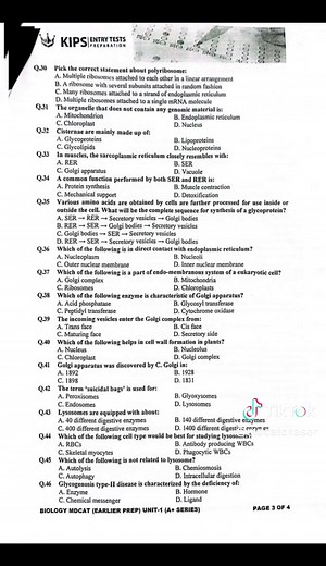 Cell structure and Function test #kips #kipsupporting #mdcat #premed #biology #practice #test #mdcatprep #solve #mdcat2024 #cell #viral #trending #fyp #foryou #tiktokstudy #china #adamjee #steps #stars