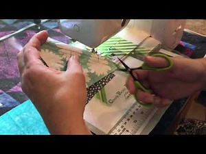 Accordion Sewn scrappy half square triangle technique Part 2 - Sewing the Accordian!