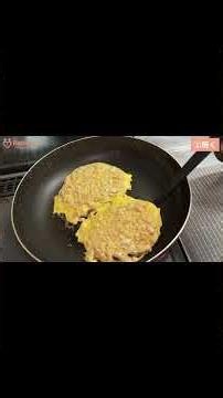 【ダイエット飯】大豆とオートミールで作るもちもち焼き|タンパク質と食物繊維たっぷり！