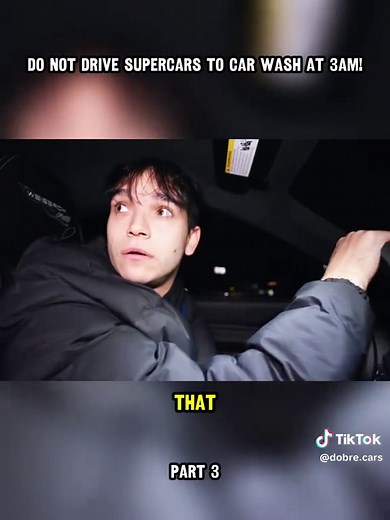 DO NOT Drive Supercars to Car Wash at 3AM! Part 3 #fyp #supercars#car#wash #3am