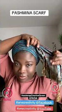 How To Use Pashmina Scarf For A Cute Gele Headwrap #tutorial #turban