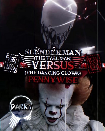Slenderman vs Pennywise (Movies) #alightmotion #creepypasta #it #slenderman #pennywise #halloween