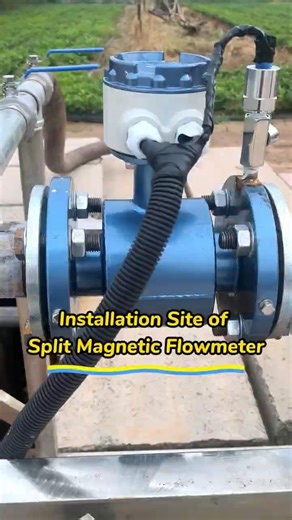 #Installation Site #Split Magnetic Flowmeter#flow meter#electromagneticflowmeter #solarsystem