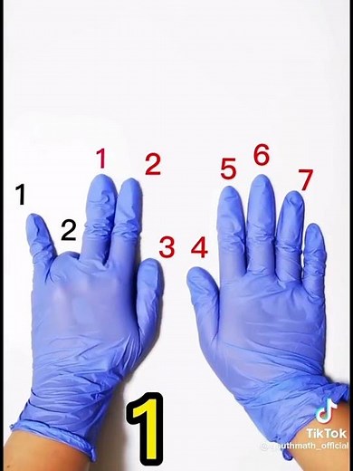 Using hands to multiply by 9 #math #nine #multiply #mathmadeeasy