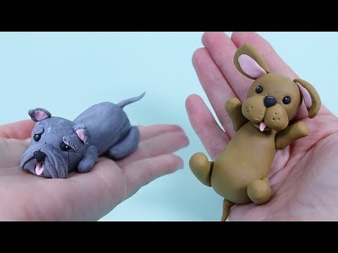 How To Make Fondant Dog Cake Topper / Cake Decorating For Beginners