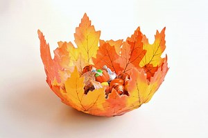 DIY Leaf Bowl | Fall Leaf Bowl Craft
