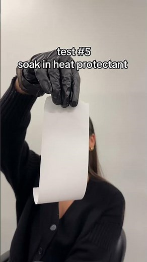 Testing thermal paper 5 ways BEDHEAD heat protectant#haircare #cosmetology #hairstyling #lucyseitz