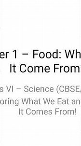 Class 6 Science Chapter 1