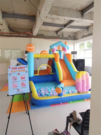 Thinking of a double setup? 🥳 Book now and enjoy double the fun and unlimited happiness for your little ones! 🎉 Book us for your next event! 🎉 For only ₱1,500 & ₱2,500 ⏰ 6 hours of unlimited happiness 💬 Message Gab Gab's Play Haven for inquiries #inflatable #fun #kids #trending #foryou