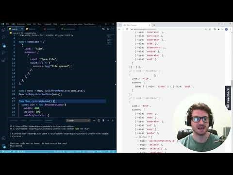 Live Coding an Electron Text Editor
