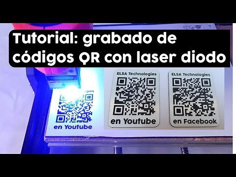 tutorial | códigos QR: grabado y corte con laser diodo | grabado y corte en secuencia | graboplac