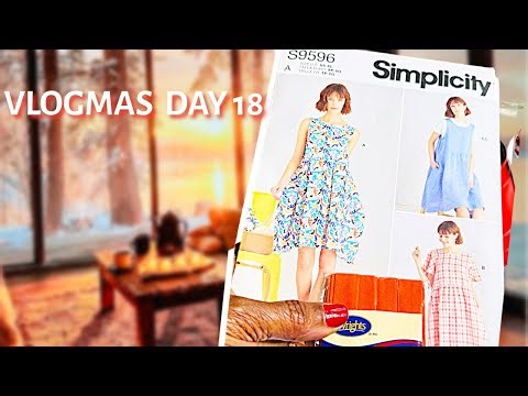 Cracking the WIP’s: An EASY to SEW DRESS with POCKETS! Vlogmas Day 18!