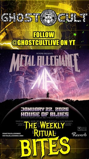 New on our socials, Weekly Ritual Bites where @ghostcultkeefy shares bits from the live stream so you can catch up on what you missed this week! 💪 In this segment, Keefy pinders if @metalallegiance already dropped the best song of 2026 🤯 Check out the Metal Allegiance Anniversary show at @hobanaheim on January 22nd! Watch the entire video here, or at our 🔗🌴 https://youtube.com/live/kIOO3AAA5OY?feature=share | Ghost Cult Magazine
