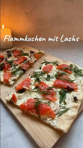 Flammkuchen mit Lachs 🍣