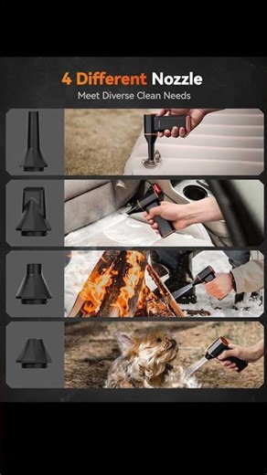 WOLFBOX MegaFlow 50 Air Duster – 110,000 RPM Power Cleaner for PC, Car & Home 💨