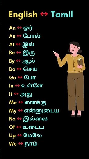 Daily Use English to Tamil Words | Basic English to Tamil | Spoken English Practice #english #shorts
