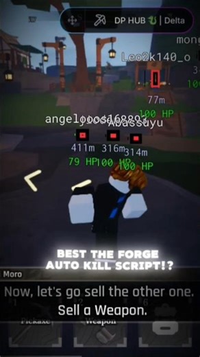 🧟‍♂️ Insta Kill All Zombies Script In The Forge! | OP Script Short #DeadlyDelivery #OPScript #Roblox