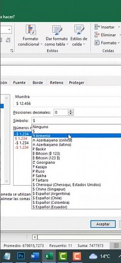 ⚡ HOW TO ADD A PESOS SIGN TO NUMBERS IN EXCEL #short (Excel Help)