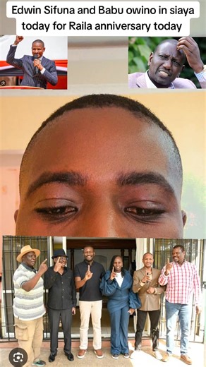 Edwin Sifuna and Babu Owino in Siaya Today for Raila Anniversary
