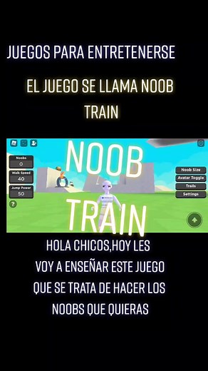 JUGANDO NOOB TRAIN EN ROBLOX: Crea tus propios noobs