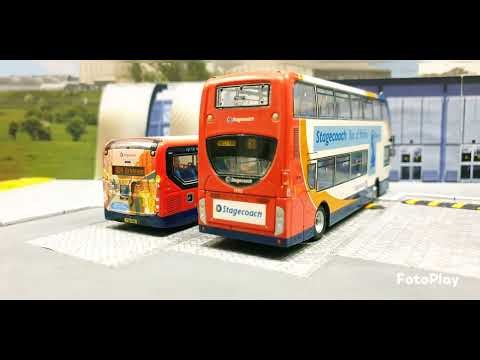 New Model Bus Station recently finished and sold, Featuring some Stagecoach Model Buses