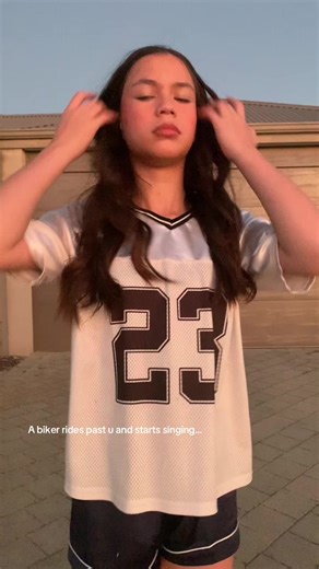 Biker Sings California Girls While Riding