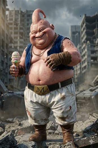 MajinBuu funny Anime - DragonBall #dragonball #dragonballsupermovie #goku