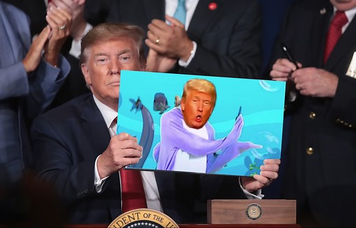 A Video Of Trump Singing 'Baby Shark' Exists & No, You Can't Have Those 90 Seconds Back