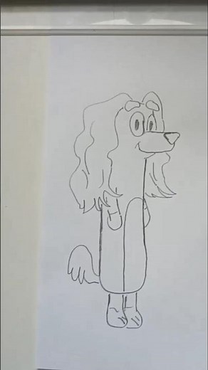 How to Draw Snickers' Mom (Bluey) — Cute Step by Step! #Snickers #Bluey