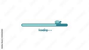 Sea turtle in beach loading screen