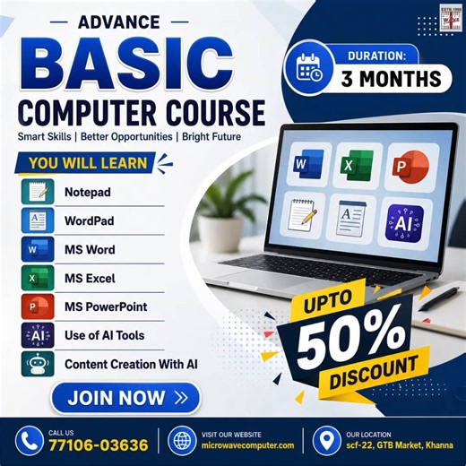 Advance Basic Computer Course