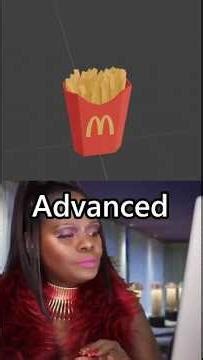 Noob vs Pro: Packing Fries with Rigid Body Physics in Blender 🍟