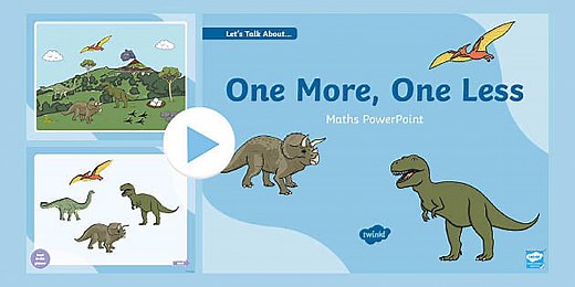 Talk About One More and One Less Maths PowerPoint