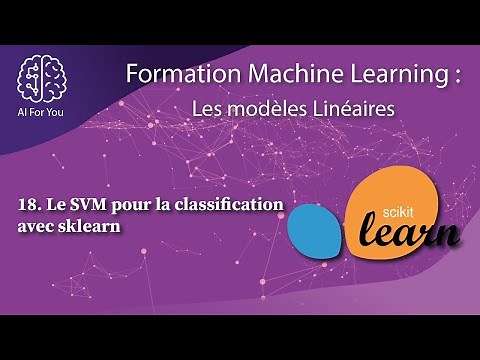 Le SVM pour la classification avec sklearn - LES MODELES LINEAIRES #18