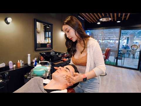 ASMR: Amazing Barber Bella's Haircut, Shave & Face Massage