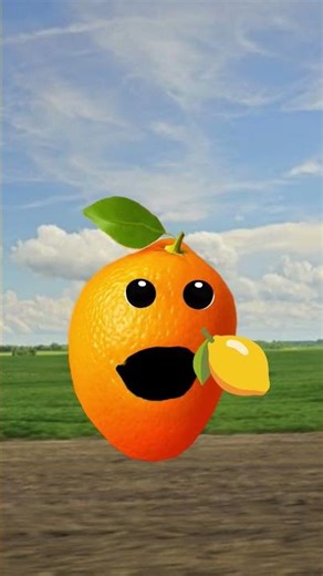 The "Sour Face" Reveal: Mmmm A Lemon! 🍋🤪 #FruitAnimation #SourFace #ComedyShorts