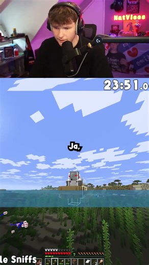 Twitch: NatVlees #minecraftshorts #speedrunners #twitchstreamer