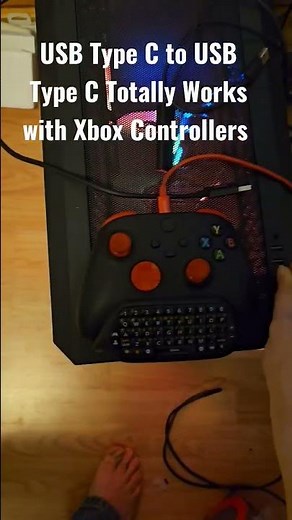 USB Type C to USB Type C Totally Works with Xbox Controllers