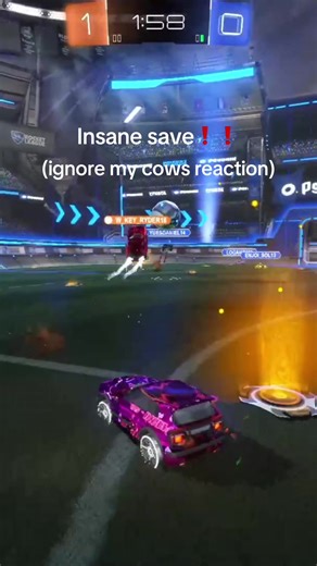 dont mind my cows reaction hes kinda sick.. #viral #fyp #rocketleague #fennec #save