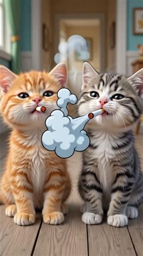 Angry Cats vs Man 😂🐱#Cats #FunnyCats #Cartoon