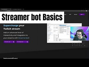 Streamer Bot for Twitch basic commands and actions