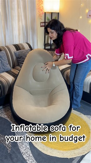 Movable inflatable sofa/ chair for living room room, balcony, bedroom #unboxing #review #shorts