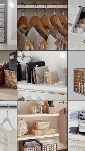 Transform your closet space into a functional and stylish oasis with these must-have storage solutions. • • • These organizers are a perfect blend of form and function. They not only provide proper storage, but also have elegance and style. All of our favorite organizers are made of high-quality materials that ensure durability and longevity. They are versatile and can be customized to fit any closet space, allowing us to create a storage system that meets your unique needs. Additionally, these 