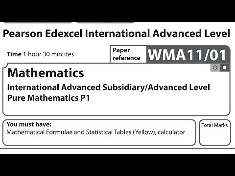 IAL P1 January 2023 Question Paper solution Edexcel WMA11/01 (Pure Mathematics 1 P1)
