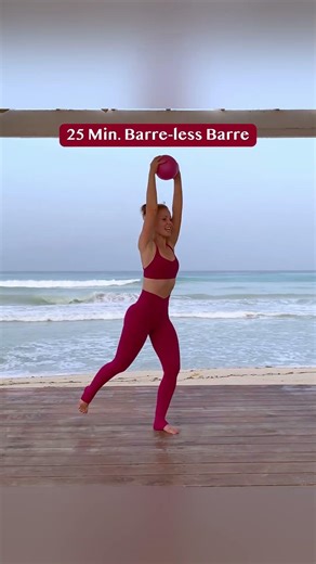 🩰 25 Min. Barre-less Barre on YouTube! 💗 #barrefitness #barreworkout #dancefitness