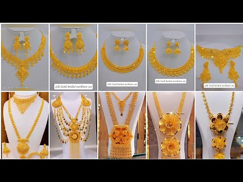 Elegant gold bridal necklace set designs 2025 |trending gold necklace set 2025