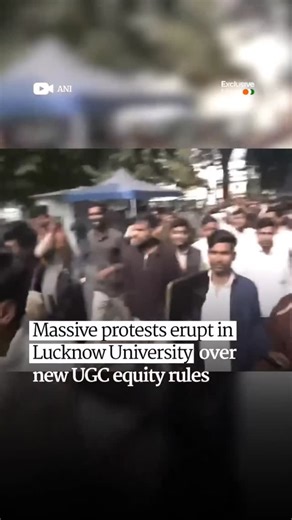 Lakshya Rajput on Instagram: "Watch till end 🚨🚨 Lucknow, UP | Students Protest Against UGC Policies Outside Lucknow University Students gathered in large numbers outside Lucknow University on Tuesday, raising slogans and holding placards to protest against recent University Grants Commission policies that they say are anti-student, exclusionary, and designed to push public education further toward privatisation. According to protesting students, the anger centres on a combination of UGC regula