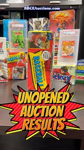 The results are IN! Check out the sale prices of some of the best unopened items in our most recent auction🙌🏻Stay tuned this week to see the results of graded cards, packs, and non-sport 🤯 | Baseball Card Exchange